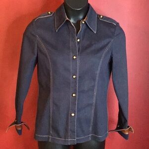 ST. JOHN SPORT DENIM JACKET SIZE P (2P)